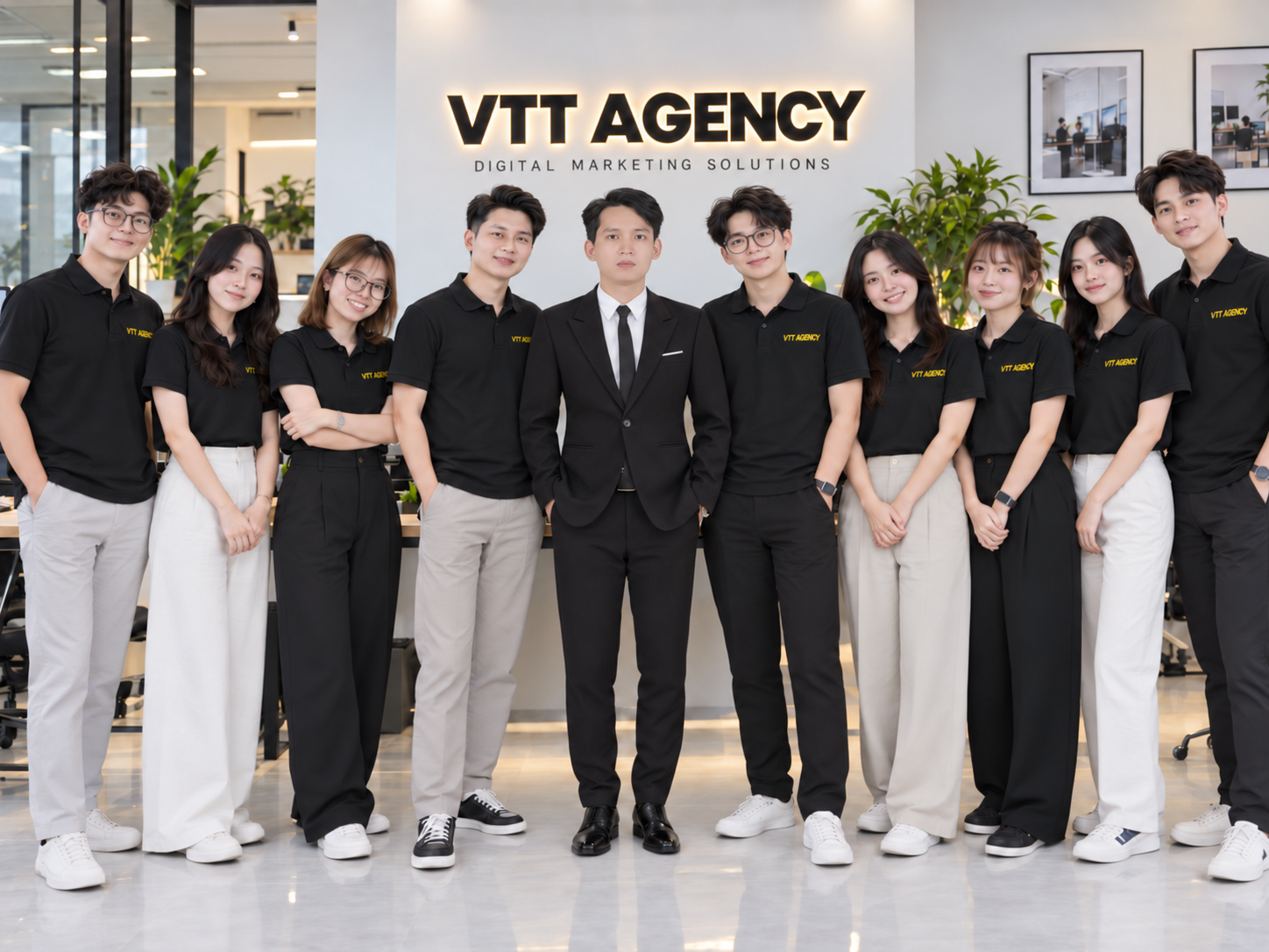 Đội ngũ VTT Agency trong hình ảnh giới thiệu doanh nghiệp
