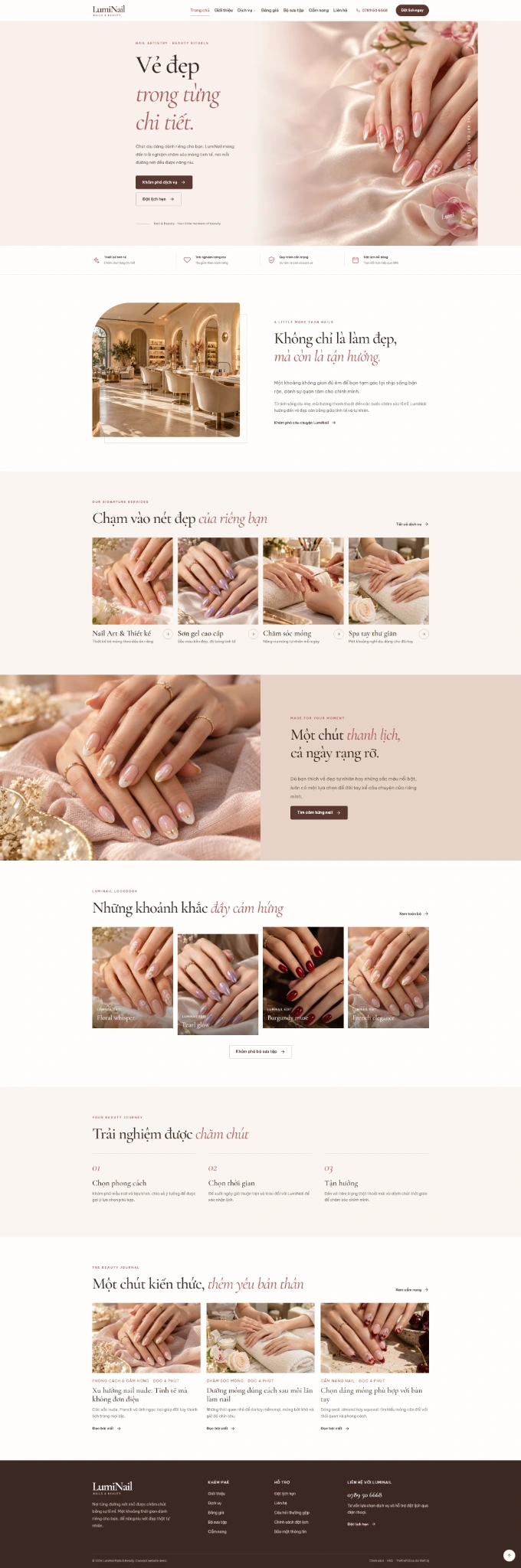 Ảnh chụp giao diện Nail Beauty