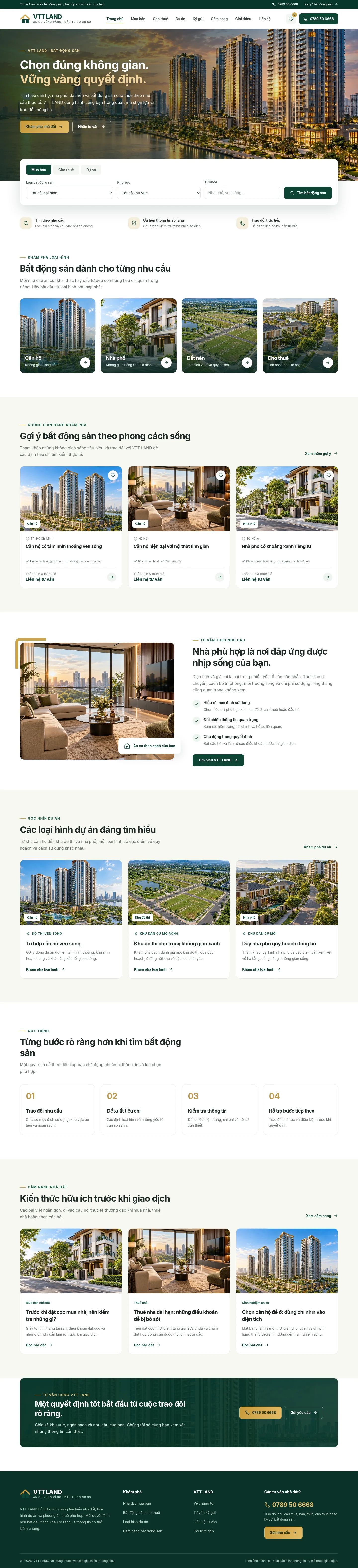Ảnh chụp giao diện Bất động sản