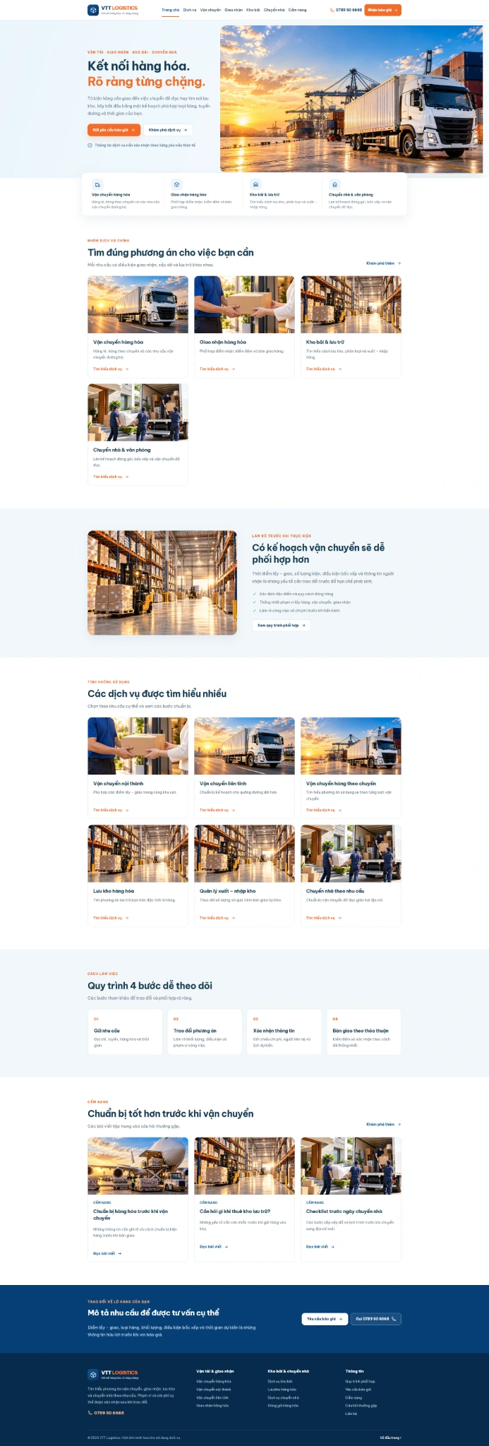 Ảnh chụp giao diện Logistics & Vận tải